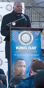 Columbia Mayor Steve Benjamin speaks at 2020 King Day at the Dome.