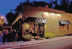 The outside of City Yoga studio. Photos by Jeff Cravotta, www.cravotta.com