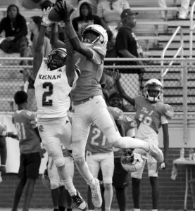 C.A. Johnson’s Elijah Harper comes up with an interception in last year’s Sportsarama.