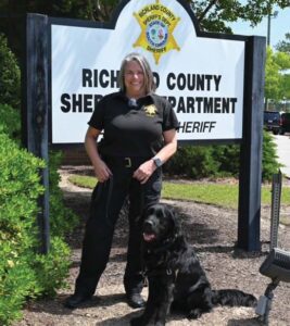 Richland County Sheriff’s Department Deputy Sheriff & Director of Wellness and Resilience Allison Farrell and her sidekick, C.J.