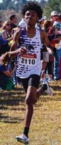 Ridge View’s Correll Johnson finishes 24th at the Boys Class 5A Division I Cross Country State Championships.