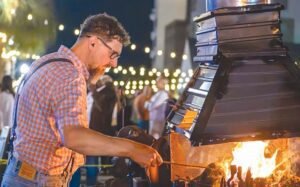 Jason Jaco practices the ancient craft of blacksmithing.